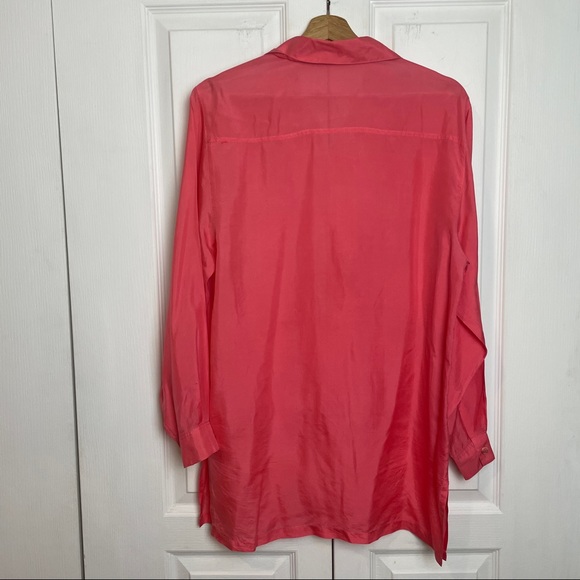 Silk Button Down Top - Picture 5 of 10